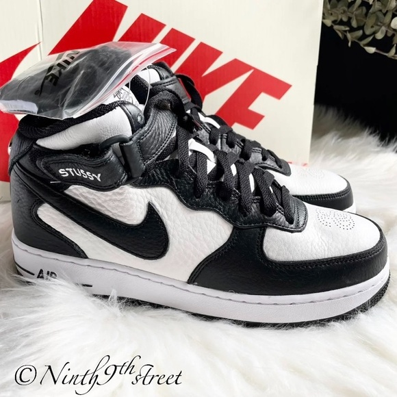 Stussy X Nike Air Force 1 '07 Mid LIMITED EDITION - Picture 2 of 15